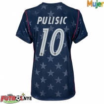 Camiseta Estados Unidos Christian Pulisic #10 Visitante Equipación para mujer Mundial 2026 manga corta